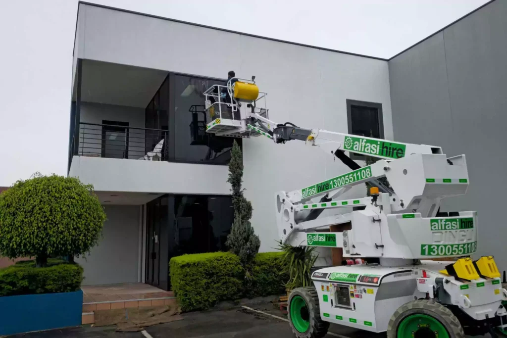 External Window Cleaning with EWP Access – Newly Renovated Commercial Building, Scoresby